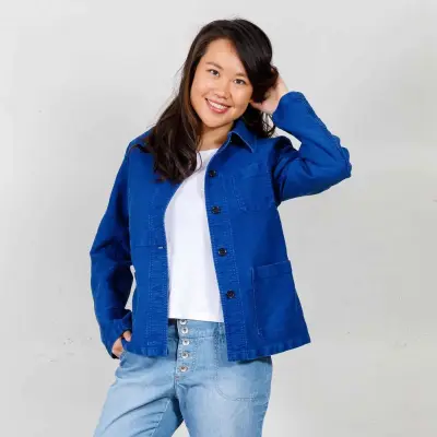 Veste femme workwear en moleskine 4M/4F — photo 2