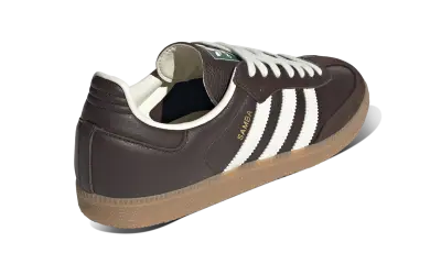 Adidas Samba OG Dark Brown Off White Gum — photo 3