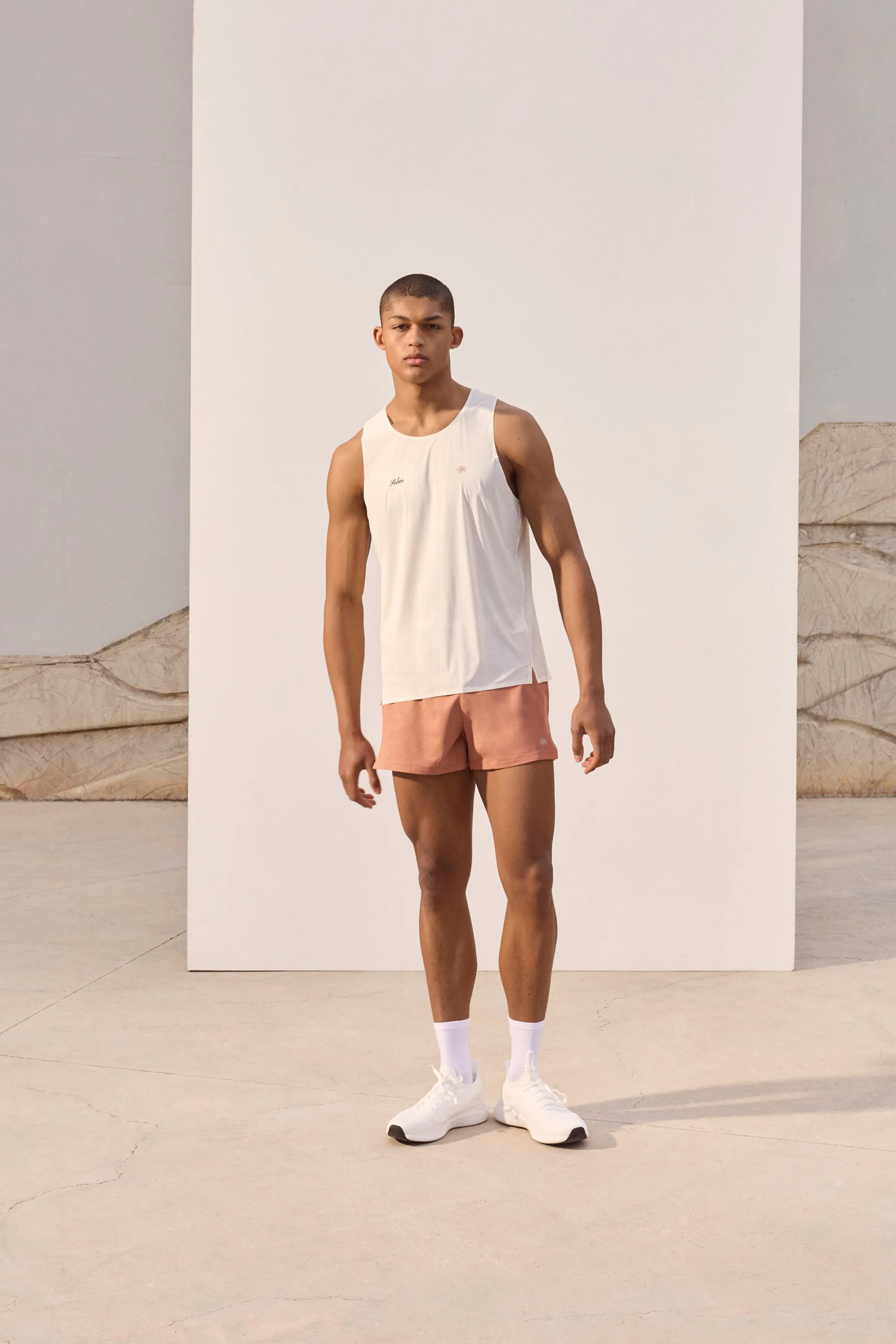 Short de running DryMove™ - Rouge rouille/soleil