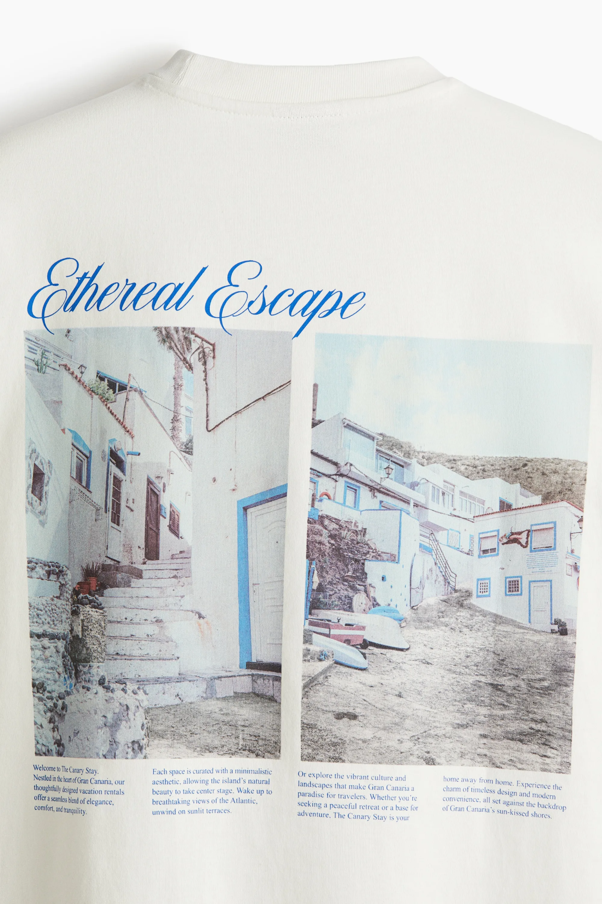 T-shirt imprimé Oversized Fit - Blanc/Ethereal Escape