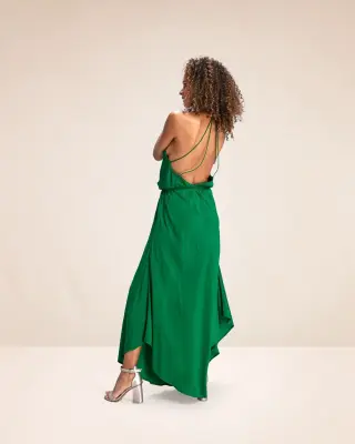 Robe longue Cruz Joly Green – Karma Koma — photo 1