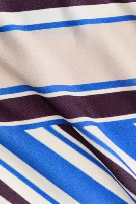 Top dos nu avec base en pointes - Bleu/motif — photo 3