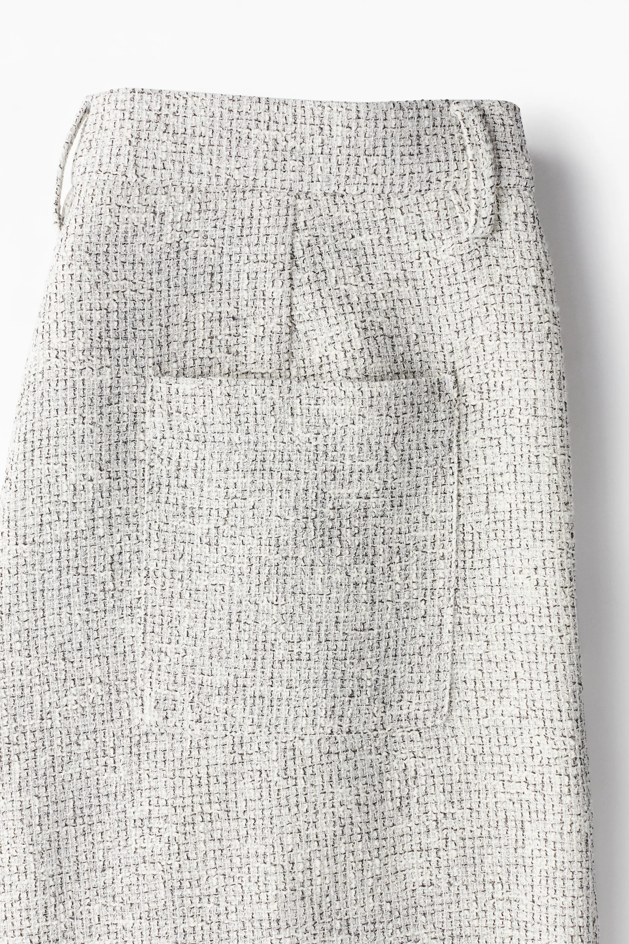 Pantalon texturé Relaxed Fit en tissu scintillant - Gris chiné