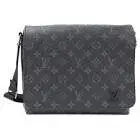 Sac district pm toile monogram eclipse avec bandouliere