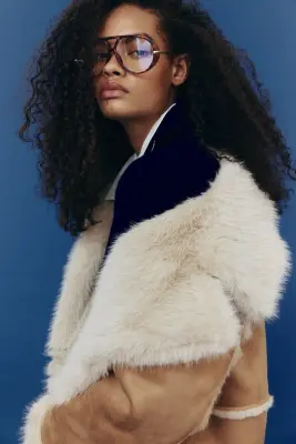 Manteau à fermeture droite - Beige — photo 4