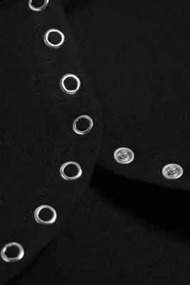 Boléro à boutons-pression - Noir — photo 3