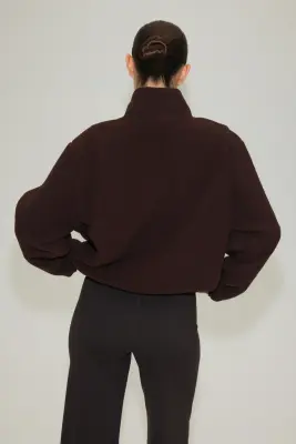 Veste de sport en tissu Teddy bear - Marron chaud — photo 3
