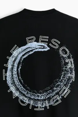 T-shirt boxy Oversized Fit - Noir/The Resort Edition — photo 4