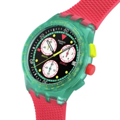 Swatch Chrono SUSG409 - SWATCH NEON EMERALD CHRONO — photo 2