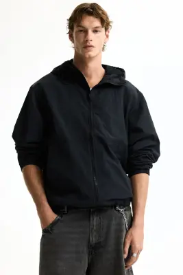 Veste coupe-vent déperlante en nylon - Noir — photo 3