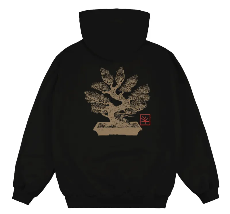 Sweatshirt Magenta Bonsai Hoodie – Black