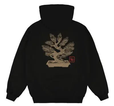 Sweatshirt Magenta Bonsai Hoodie – Black — photo 1