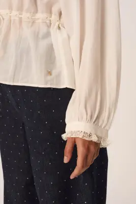 Blouse Ertya Ecru — photo 4