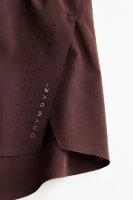 Short de running court DryMove™ - Marron chaud — photo 4