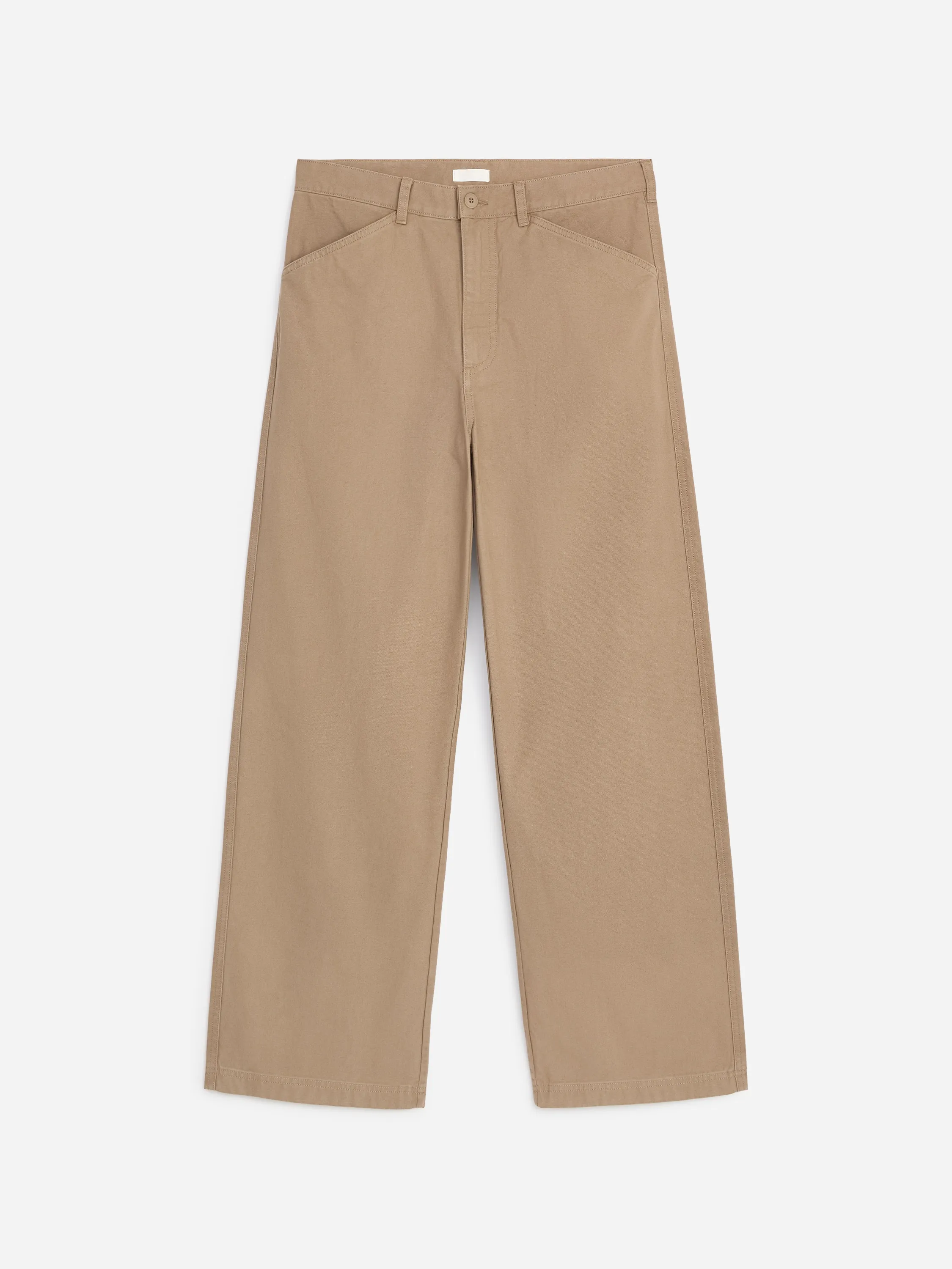 Pantalon décontracté en toile - Taupe