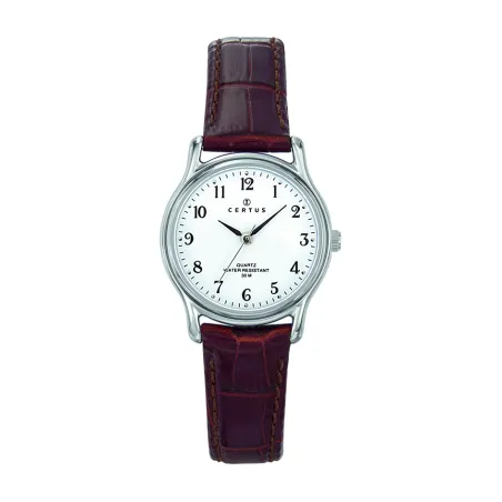 Montre Femme Certus acier cuir marron 644279