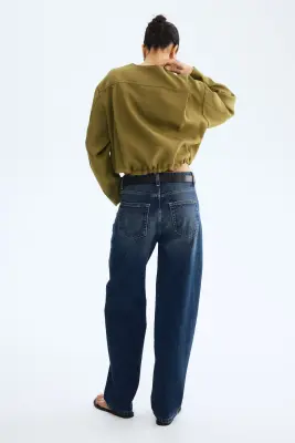 Veste sans col - Vert olive — photo 3