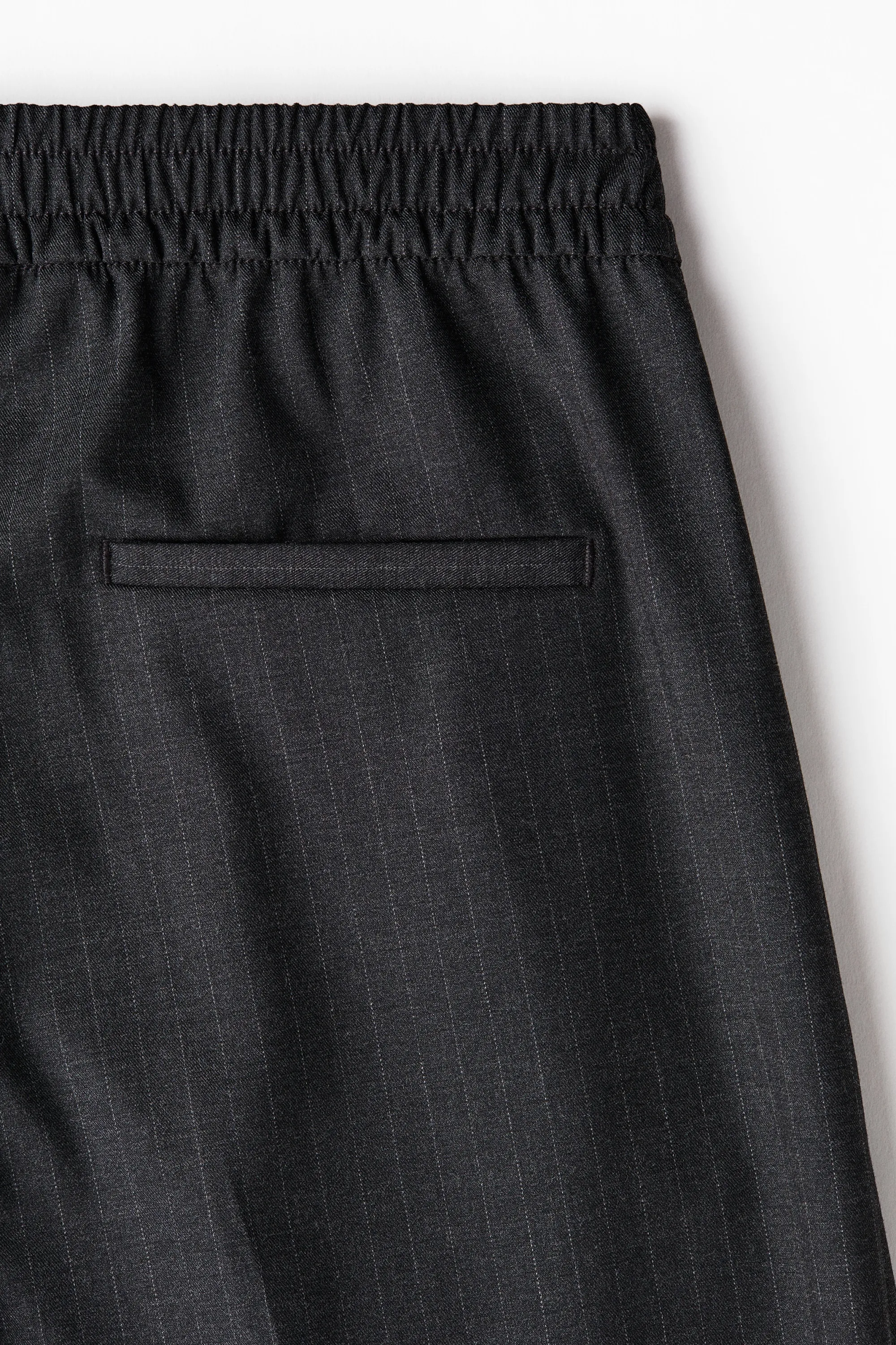 Pantalon de tailleur à taille élastique - Gris foncé