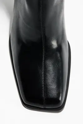 Bottines à talon bloc - Noir — photo 4