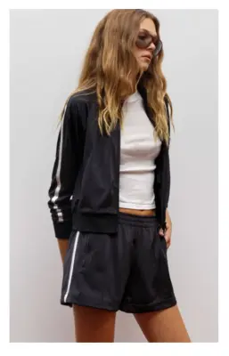 Nouveau ! RE/DONE Veste Chloé Track Jacket Black — photo 2