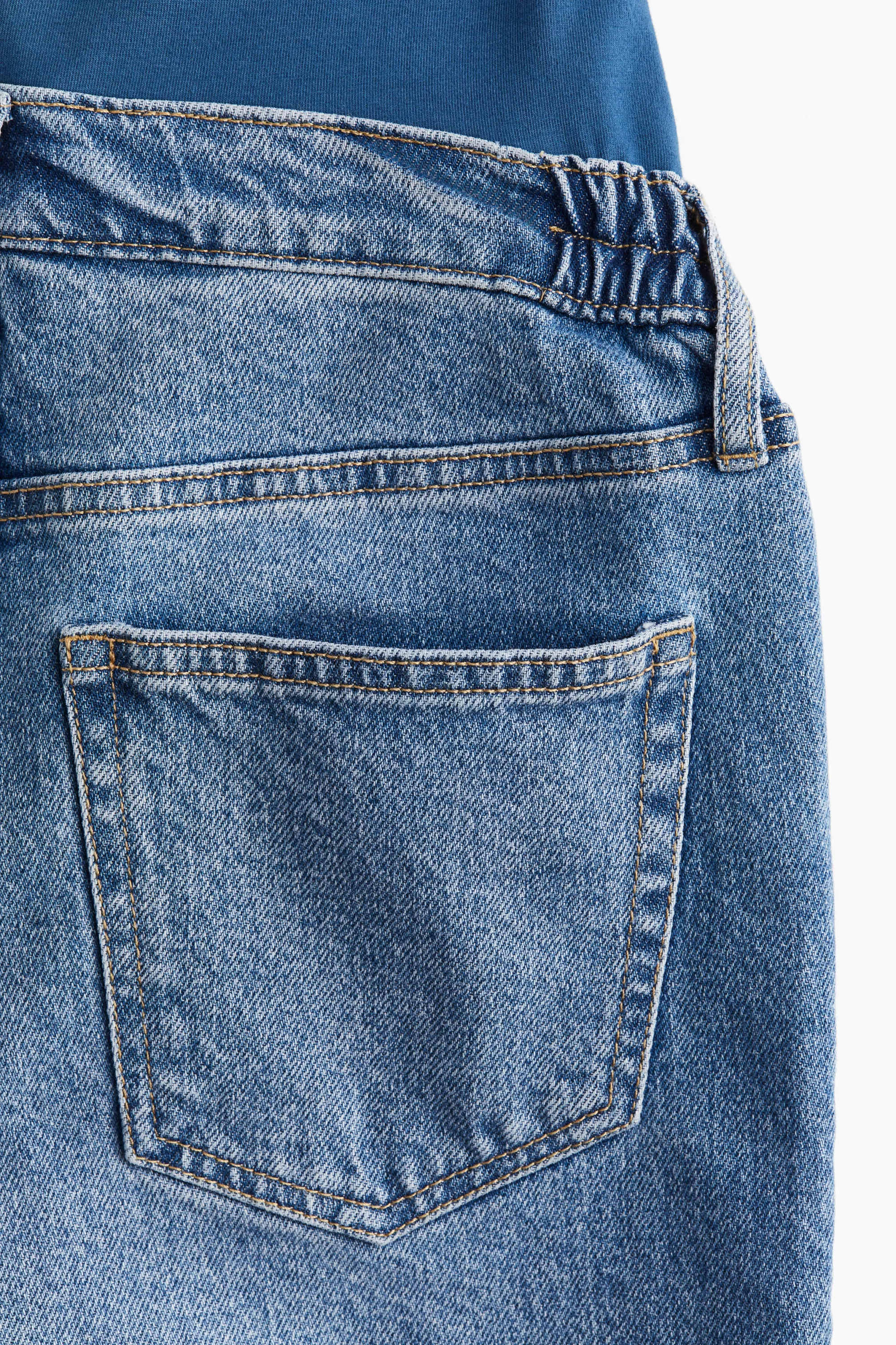 MAMA Straight Ankle Jeans - Bleu denim