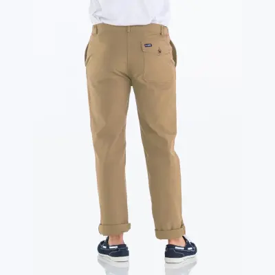 Pornichet, Le vrai pantalon du marin breton en coton bio - Toile Fusain — photo 2