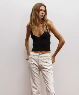 Nouveau ! RE/DONE Top Millie Cami Black — photo 2
