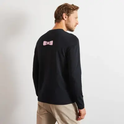 EDEN PARK TEE SHIRT MANCHES LONGUES Noir — photo 3
