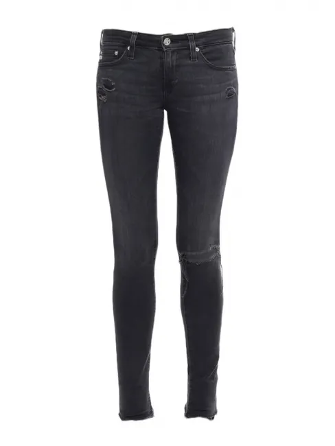 Jean skinny THE LEGGING en denim stretch gris anthracite Prix boutique 180€ Taille XS