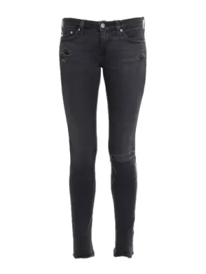 Jean skinny THE LEGGING en denim stretch gris anthracite Prix boutique 180€ Taille XS — photo 1