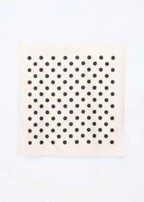 Foulard à imprimé à pois - Blanc/Pois noirs — photo 2