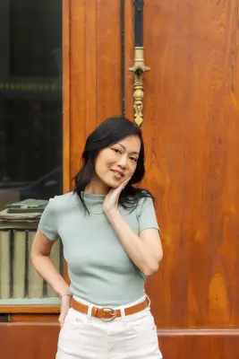 Tee-shirt Lola - vert celadon — photo 4