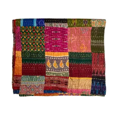 Plaid Patchwork Soie 1 — photo 1