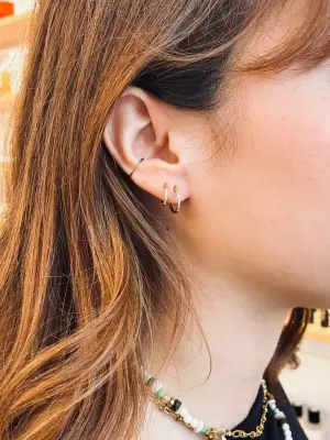 Boucle d'oreilles Opaline Or - 3 tailles disponibles — photo 3