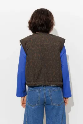 Veste sans manches léopard — photo 4