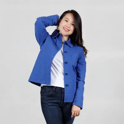 Veste de travail en croisé coton bio 1G/4F - Bugatti — photo 1
