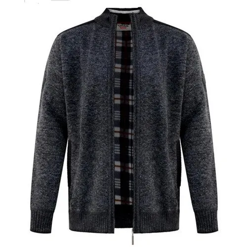 DUKE GILET FULL ZIP GRANDE LONGUEUR Gris Anthracite
