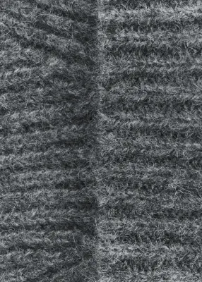 Gants en cachemire côtelé - Gris — photo 2