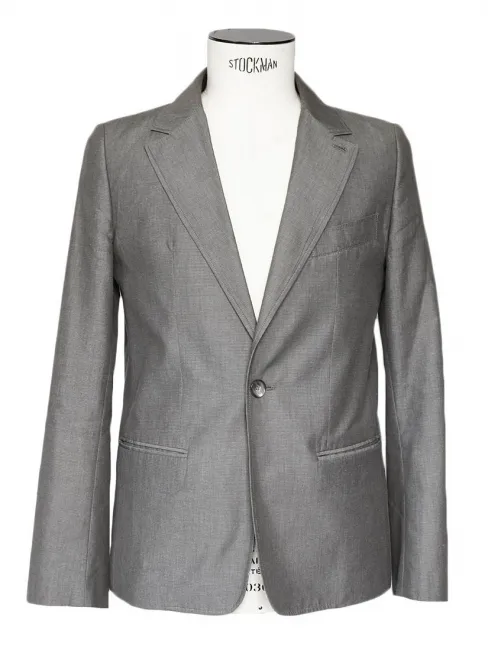 Veste blazer classique en coton gris Prix boutique 360€ Taille S