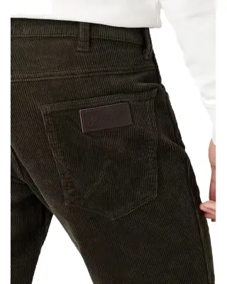 WRANGLER PANTALON VELOURS GREENSBORO Kaki — photo 5