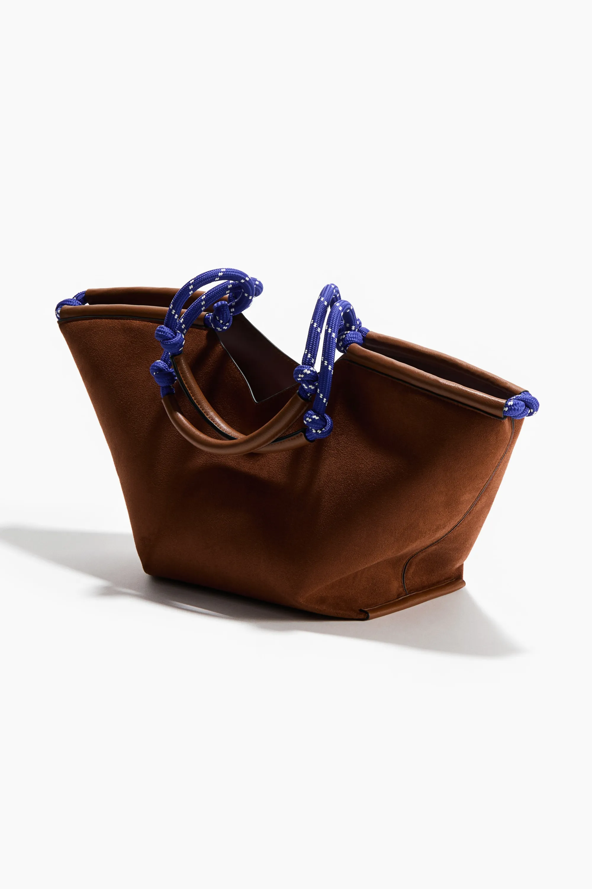 Sac porté épaule avec détails cordon - Marron