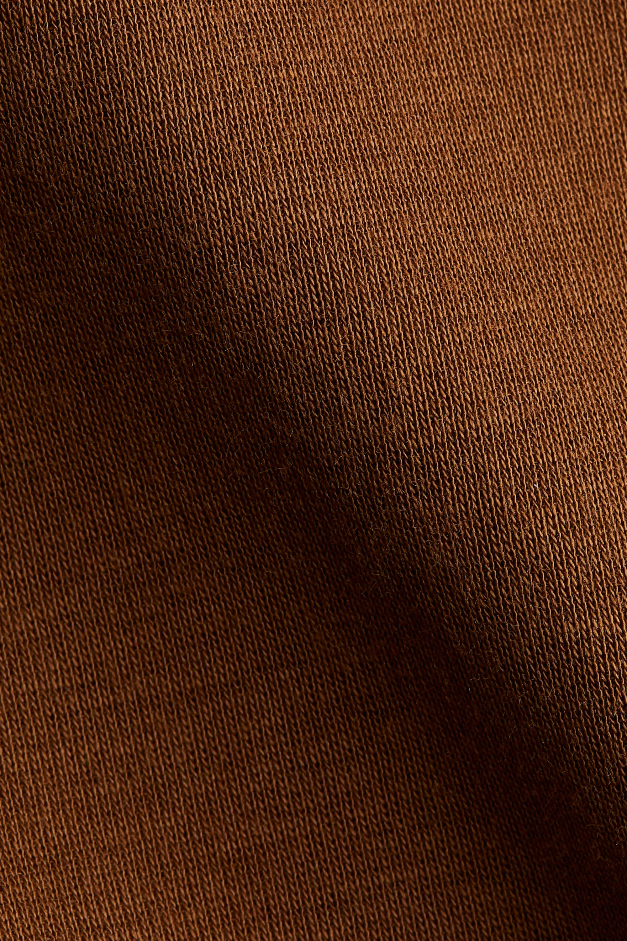 Top en coton pima - Marron