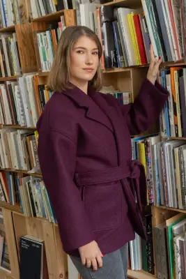 Manteau Yoko - prune — photo 3