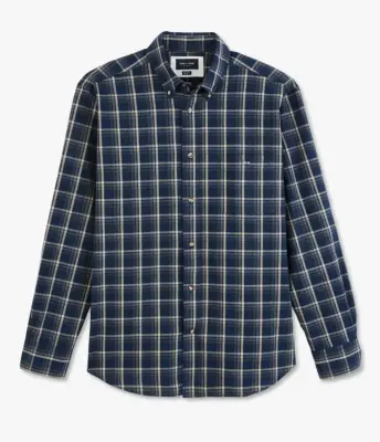 EDEN PARK CHEMISE ECOSSAISE Marine — photo 3