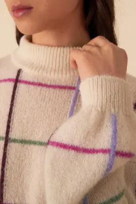 pull chandler ecru/multico — photo 4
