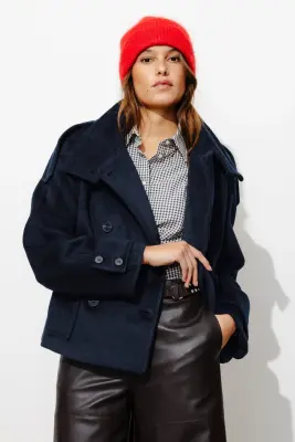 Manteau court et doux Femme — photo 2