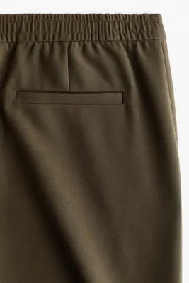 Pantalon Regular Fit en twill - Vert kaki foncé — photo 5
