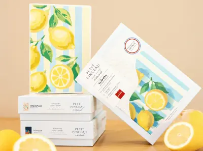 Carnet à peindre Citrons – peinture au numéro – La petite épicerie — photo 3