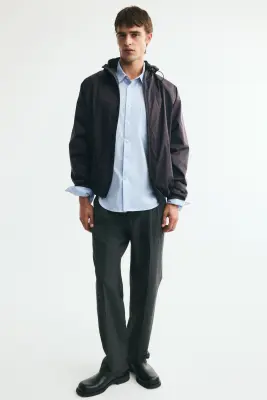 Veste coupe-vent en nylon - Marron foncé — photo 1