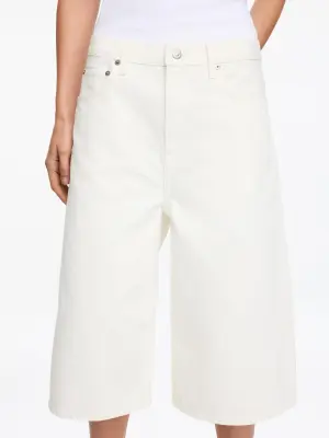Short long en jean - Blanc cassé — photo 4
